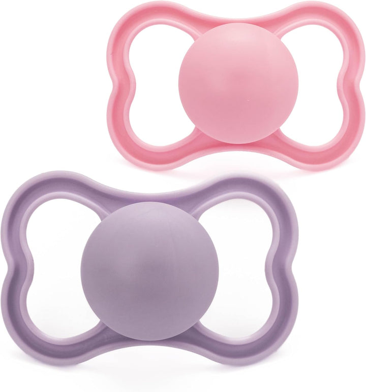 Air Night Soothers | 6 plus Months | 2 Pack | Glow in the Dark Dummies | Comes in Dummy Steriliser Case | Baby Accessories | Blue (Various Designs)