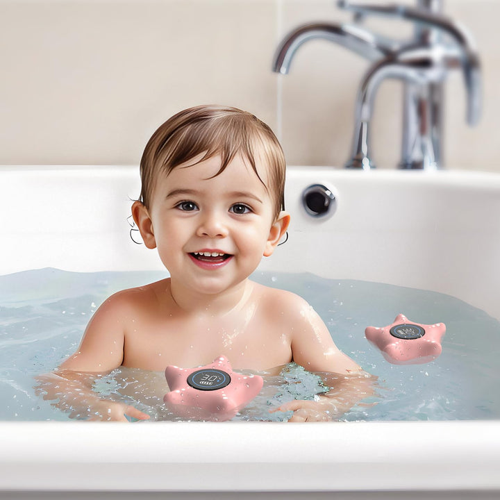 Baby Bath Thermometer，Rechargeable Bath Tub Water Thermometer Safety，Pregnancy&Infant Safety Water Thermometer