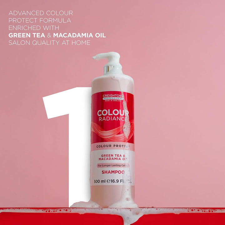 Professional Colour Radiance Conditioner 500Ml | Colour Protect Moisturising for Coloured Hair | Green Tea & Macadamia Oil | Long-Lasting Colour & Shine | Hair Care