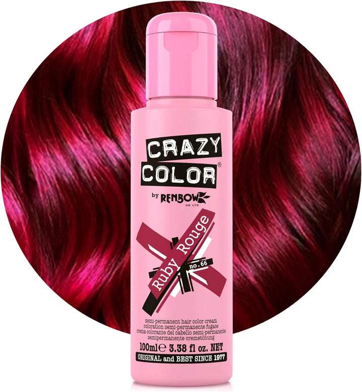 Vibrant Vermillion Red Semi-Permanent Hair Dye. Highly Pigmented Scarlet Red Conditioning & Oil Nourishing Vegan Formula | No Bleach or Ammonia | 100Ml