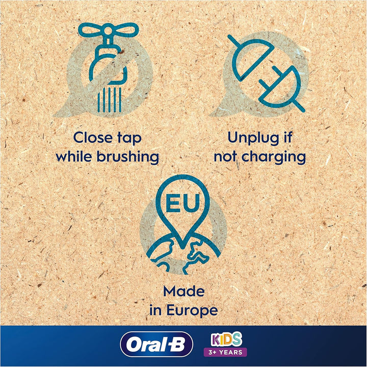 Stages Power Kids Electric Toothbrush Featuring Frozen Characters, 1 Handle, 1 Brush Head, UK 2 Pin Plug