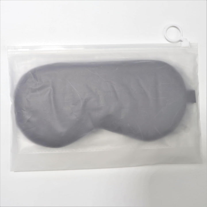 Sleep Mask, 2 Pack Silk Eye Mask, Soft Eye Mask for Sleeping, Light-Blackout Design, with Adjustable Strap, for Night, Travel, Nap (Black)