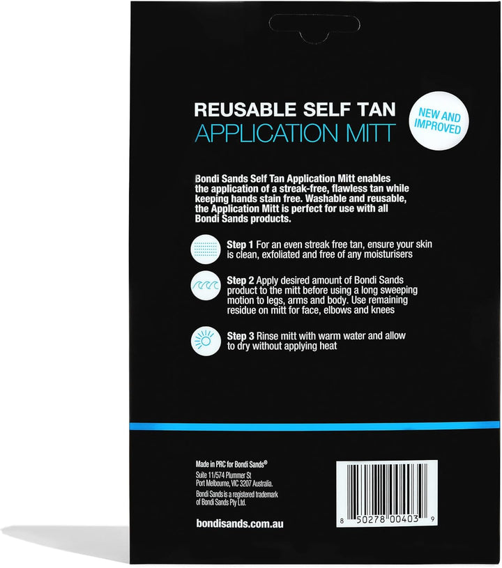 Self-Tanning Application Mitt | Double-Sided Applicator Glove Prevents Stained Hands and Evenly Applies Self Tanner for a Flawless, Streak-Free Look, Washable + Reusable | Includes 1 Mitt