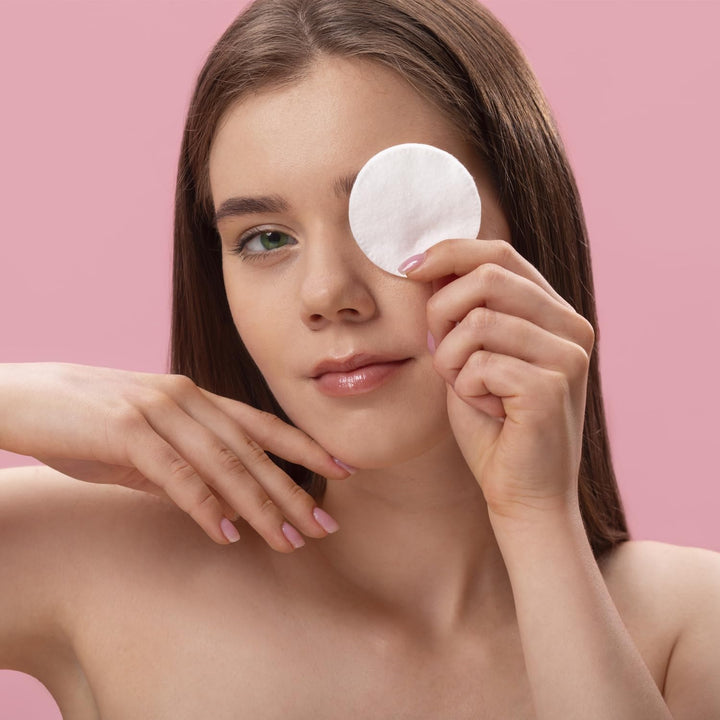 Cotton Wool Pads – 2 Packs of 80 Soft & Gentle Cotton Pads – Ideal for Makeup Removal & Skincare