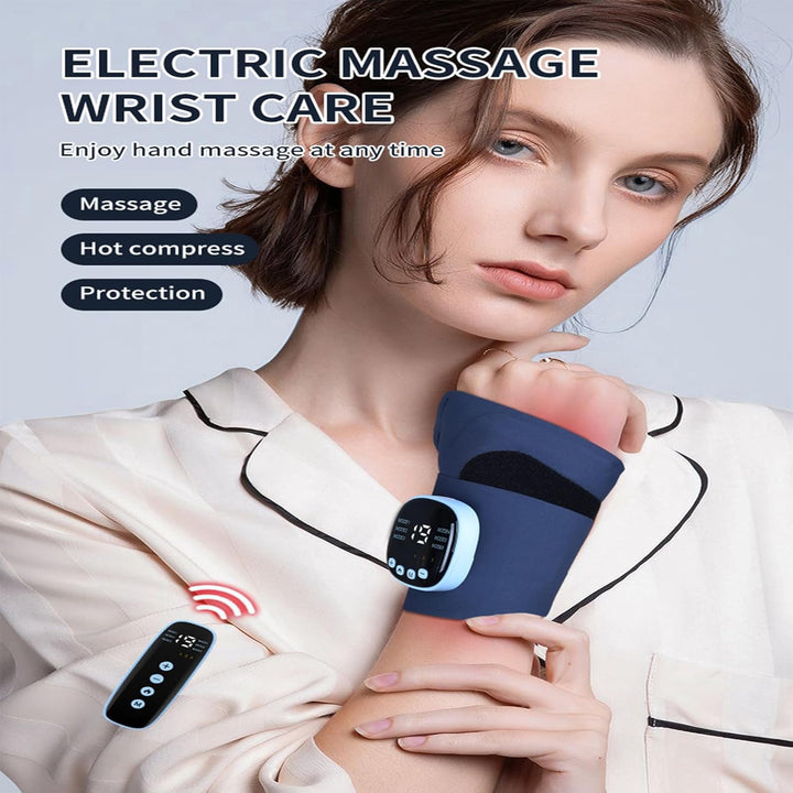 Hand Massager for Arthritis Has 9 Modes, 3 Heat Settings to Hand Massager for Pain, 19 Levels of Adjustable Massage Strength,Lycra Fabric Is Light and Breathable,Great Christmas Hand Massagers Gift