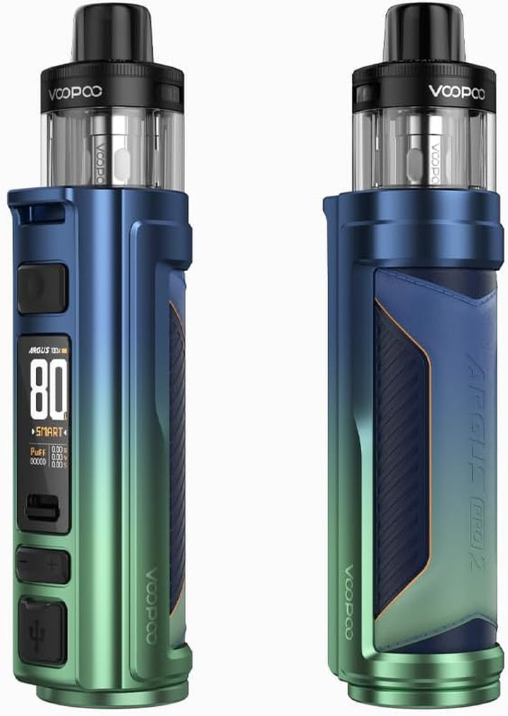 ARGUS PRO 2 Kit 80W Pod Mod Built in 3000Mah Battery with PNP-X Cartridge Electronic Cigarette Vape (No Nicotine, No E Liquid) (Lack Blue)