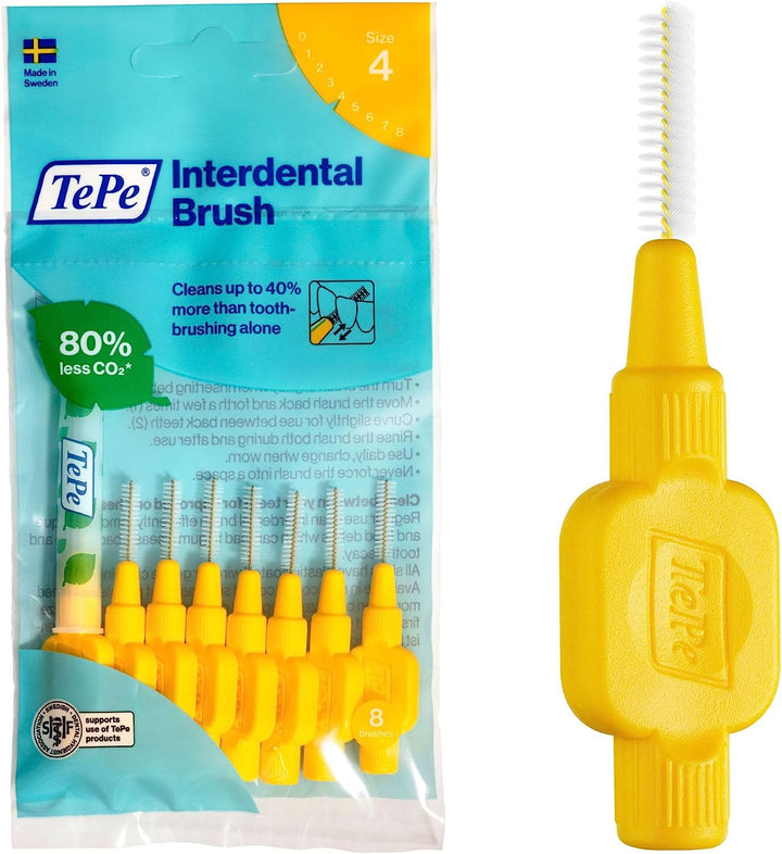 Interdental Brush, Original, Blue, 0.6Mm/Iso 3, 20Pcs, Plaque Removal, Efficient Clean between the Teeth, Tooth Floss, for Small Gaps