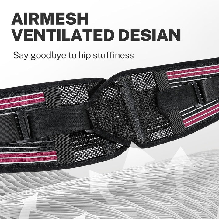 Sacroiliac Support Belt with X-Shape Enhancing Compression，360°Anti-Slip Lower Back Support for Women for Pelvic, Leg, Hip, SI Joints, Sciatic Pain Relief