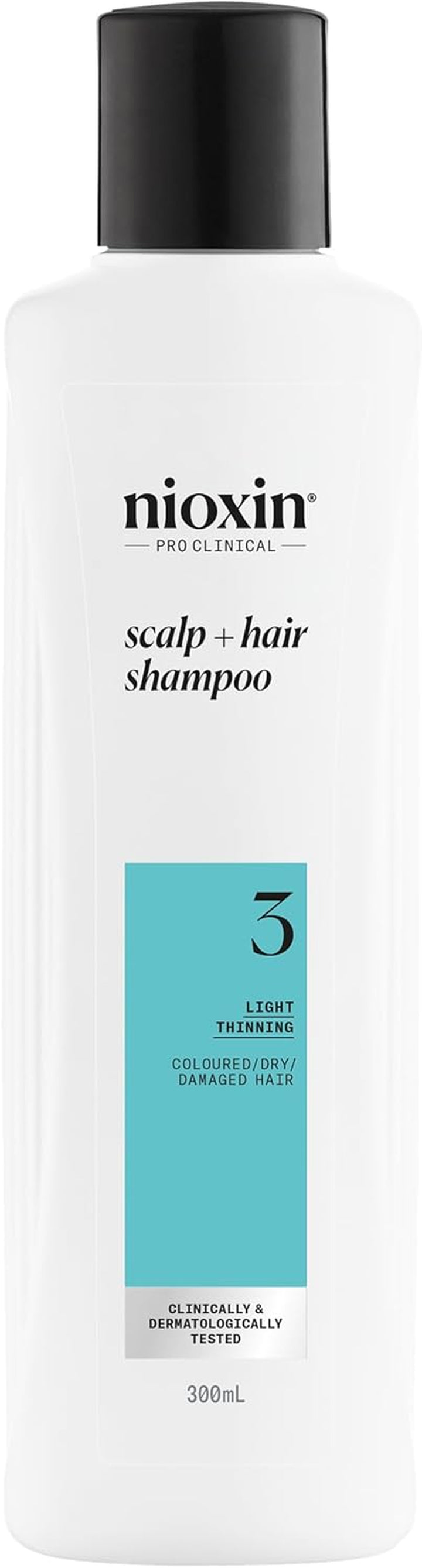 Nioxin System 3 - Hair Thickening System for Damaged Hair with Light Thinning - Biotin & Niacinamide - Shampoo, Conditioner, Serum