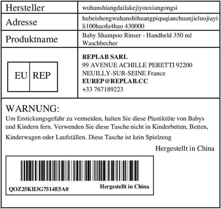 Baby Shampoo Rinser - Handheld 350 Ml Wash Cup | Soft Water Casting Tool for Baby Bath Hair and Body Portable Rinser Helps Parents with Gentle Bath Accessories Perfect for -