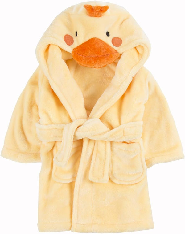 Baby Toddlers Cute Novelty Animal Hooded Fleece Dressing Gown Robe 6-24 Months