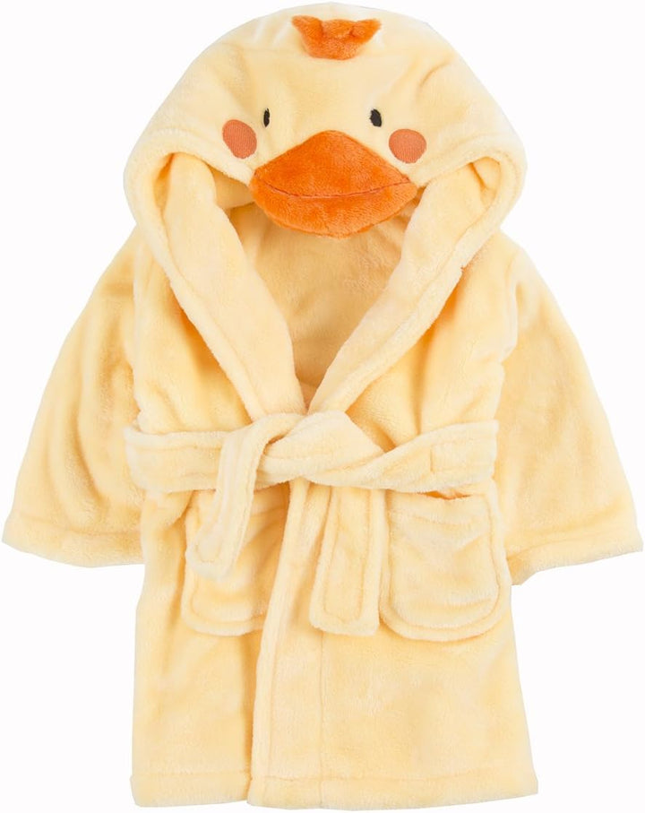 Baby Toddlers Cute Novelty Animal Hooded Fleece Dressing Gown Robe 6-24 Months