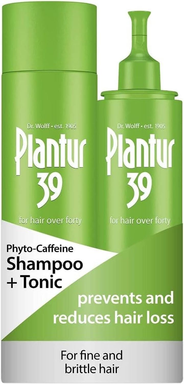 Caffeine Shampoo and Tonic Set Prevents and Reduces Hair Loss | for Fine Brittle Hair | Supports Hair Growth | Women Hair Care Made in Germany | Set of 250Ml Shampoo and 200Ml Tonic