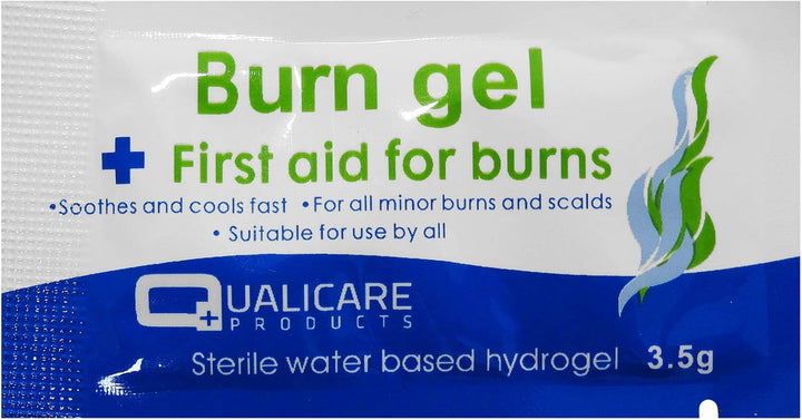Emergency First Aid Burns Care Scalds Sunburn Dressings Cooling Gel - 3.5G Sachets, 10 Packets
