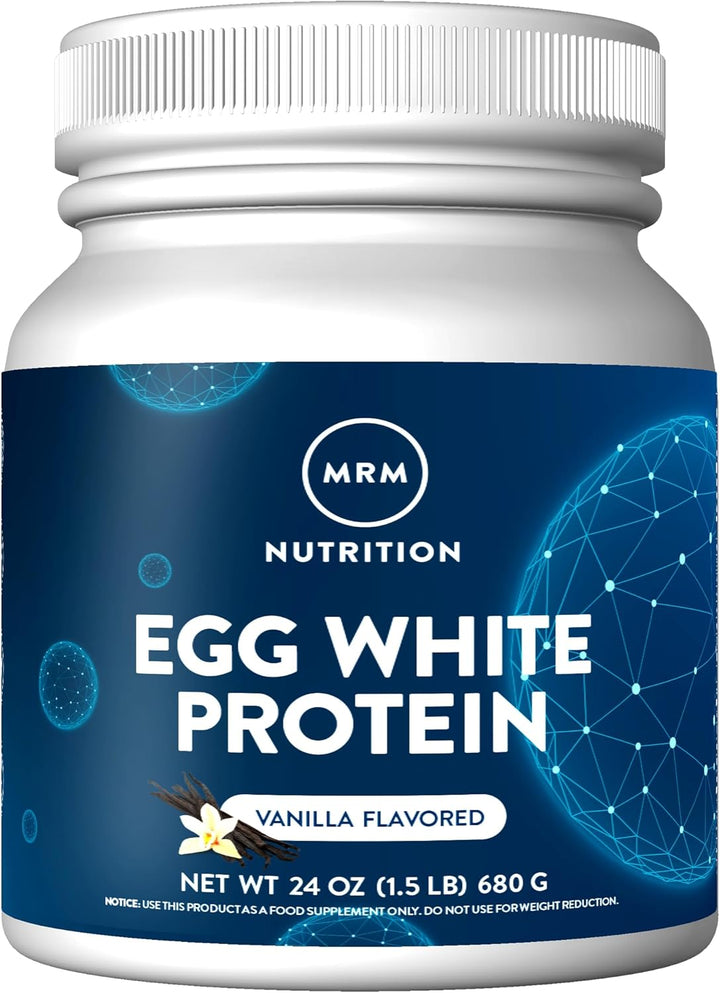 Nutrition Egg White Protein | Vanilla Flavored | 23G Fat-Free Protein | with Digestive Enzymes | Highest Biological Value | Clinically Tested | 20 Servings