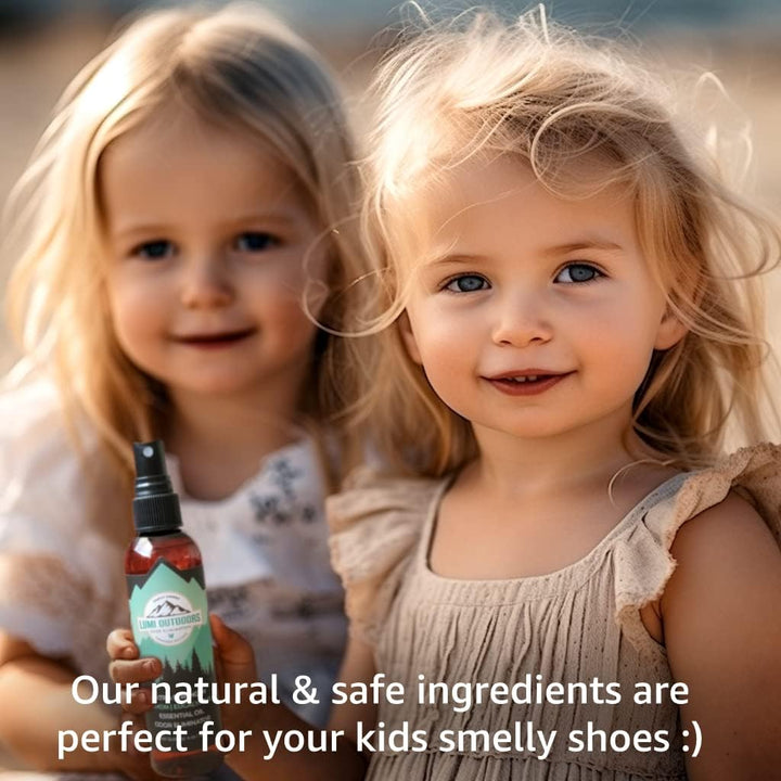 Natural Shoe Deodorizer Spray & Foot Odor Eliminator- Extra Strength- Eucalyptus Lemongrass