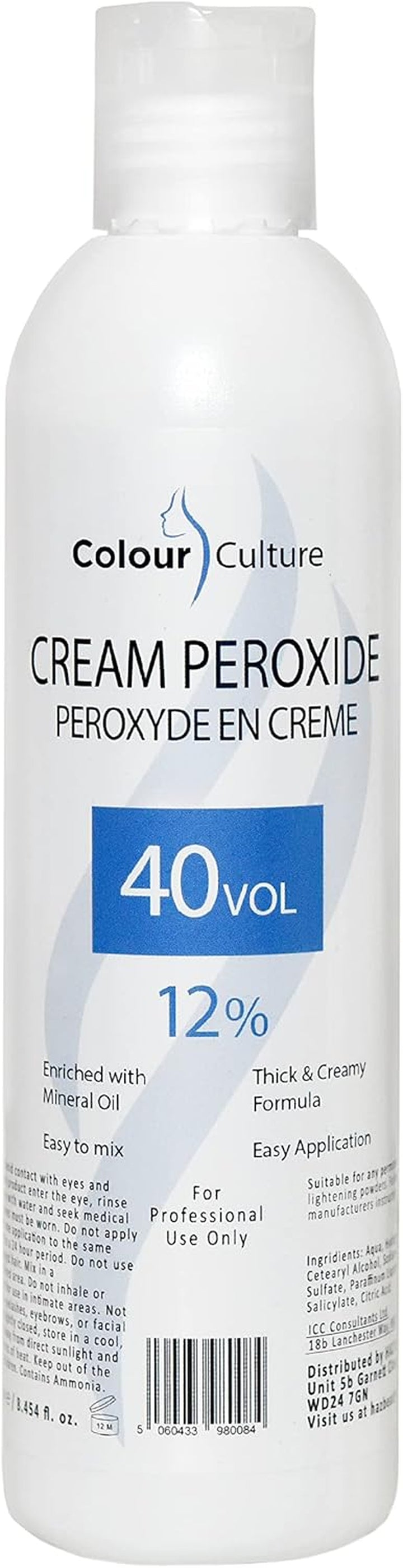 Cream Peroxide 6% 20 Volume-1 Litre, Cream Hydrogen Peroxide Activator Developer for Hair Colouring & Bleach, Works with All Brands of Hair Bleach, Hair Colour/Tint & Lightening Powder