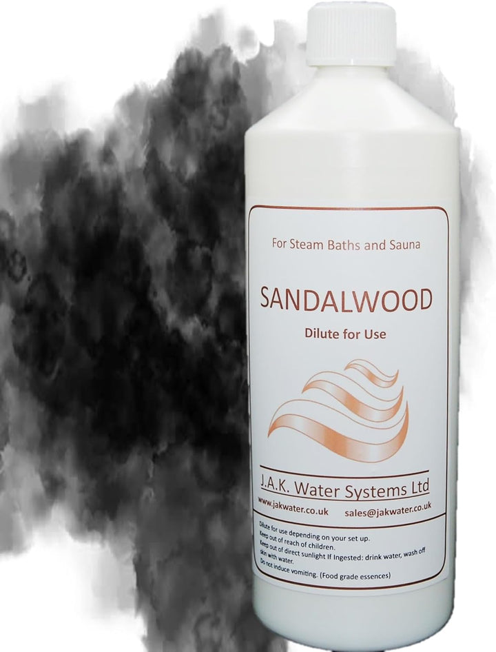 Spa Fragrance, Sauna and Steam Room Milk, Essential Oils, 3 X 1 Litre Multipack (Lemongrass, Eucamint, Sandalwood)