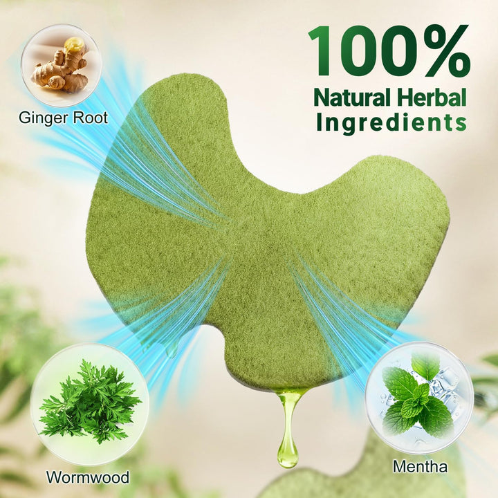 Knee Pain Relief Patches,Pain Relief Patches,45Pcs Wormwood Knee Patches for Pain Relief Herbal Knee Heat Pads for Arthritis Joint & Muscle Soreness Fast Acting Herbal Pain Relief Knee Plasters