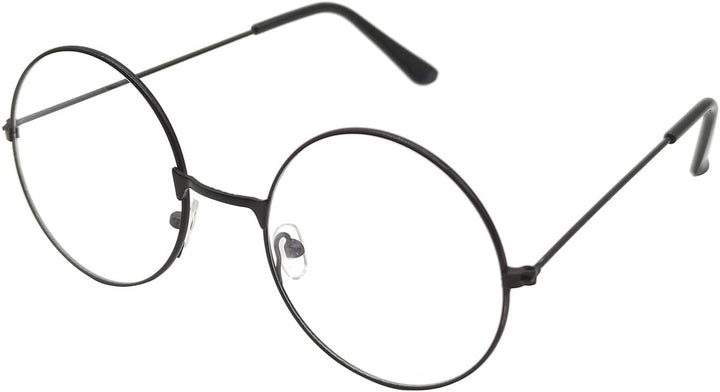 round Glasses, Retro Eyeglasses Vintage Metal Frame Clear Lens Glasses for Men Women Unisex Cosplay Accessories Y7FGYXYJ