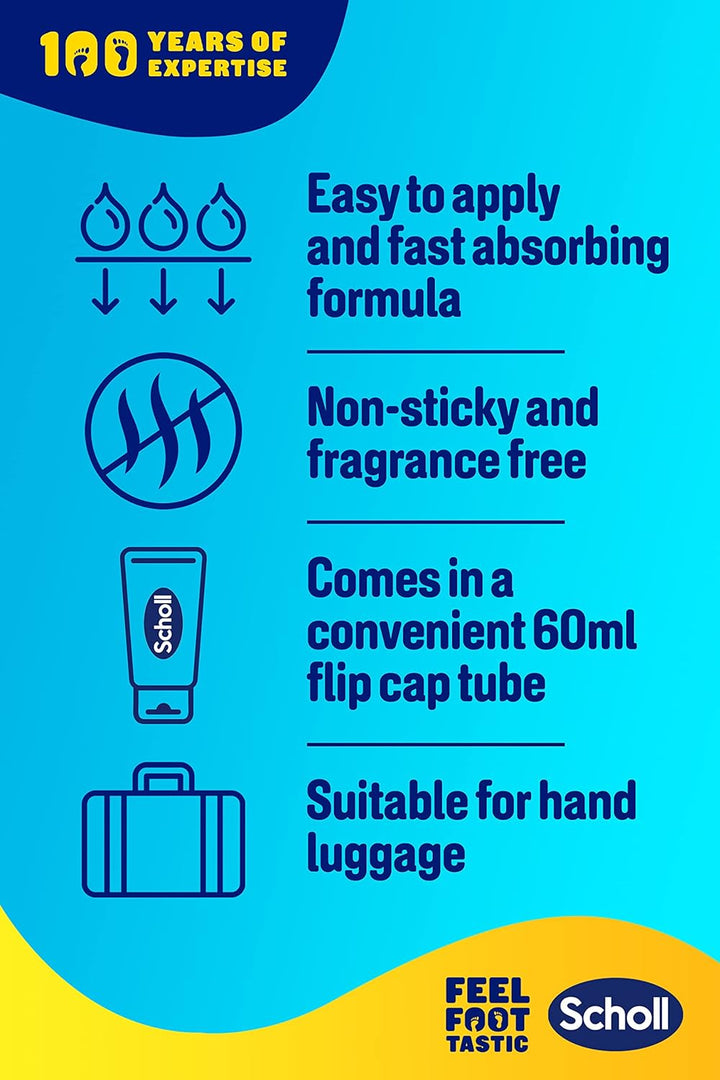Scholl Cracked Heel Complete Cream with Repair K+, 60Ml - Moisturising Treatment Cream for Cracked Heels and Dry Skin with Keratin- 1 X 60 Ml