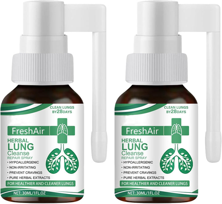 Herbal Lung Cleansing Spray, Lung Cleanse Repair Spray for Healthier and Cleaner Lungs, Powerful Lungs Support & Cleanse & Respiratory, Natural Respiratory Cleanse & Breathe Sprays - 30Ml (1)
