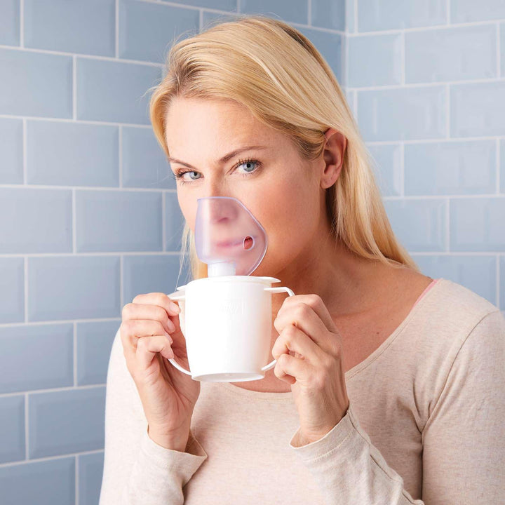 Portable Steam Inhaler Cup Provides Relief from Coughs, Colds or Blocked Noses