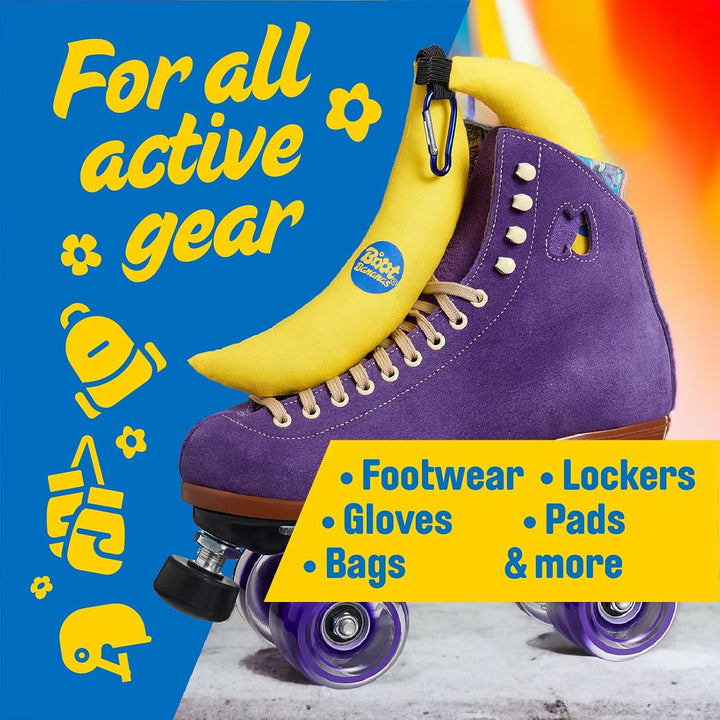 Original Shoe Deodorisers – Banana-Shaped Fresheners to Fight Footwear Funk – Eco-Friendly, Reusable Odour Fighters for Trainers, Boots & Smelly Kit – Combat Stink & Stay Fresh 6-12 Mo