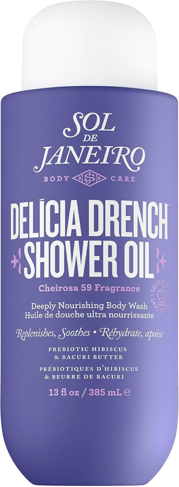 Delicia Drench Shower Oil Moisturizing Cleansing Oil