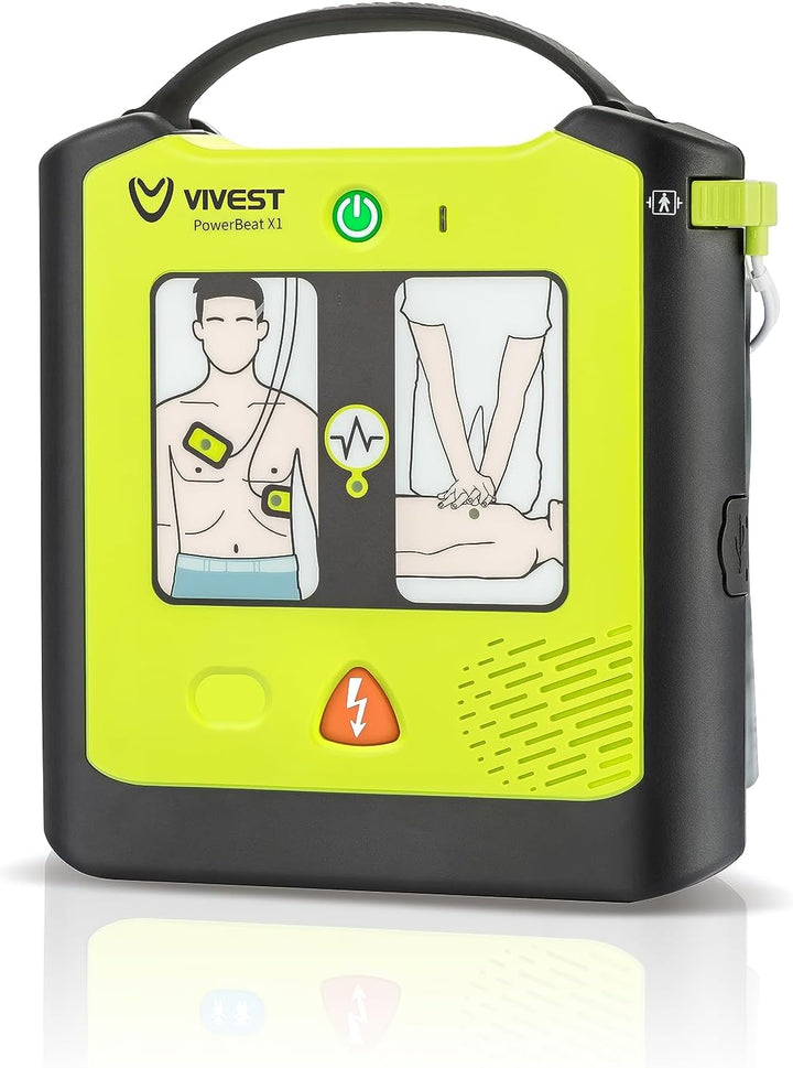 Power Beat X1 Defibrillator Semi-Automatic AED with a Graphic Panel Portable Machine for Home Automated External Defibrillator Lightweight First Aid Medical Equipment