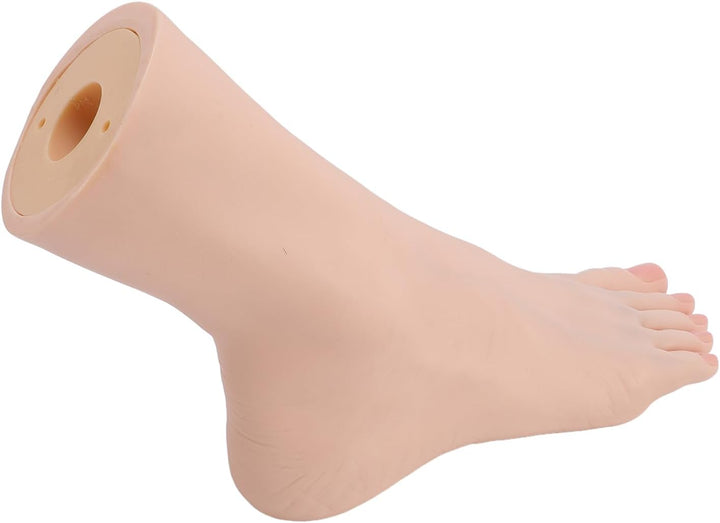 Silicone Standing Mannequin with Flexible Joint for Nail Art Display, Photography, Beauty Training, Premium Silicone Material (Right Foot)