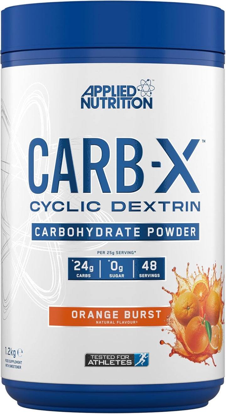 Carb X Highly Branched Cyclic Dextrin Carbohydrates, Intra & Post Workout Carbs Powder, Fuel Training & Recovery, Vegan, Gluten Free, Sugar Free, 1.2Kg 48 Servings (Unflavoured)