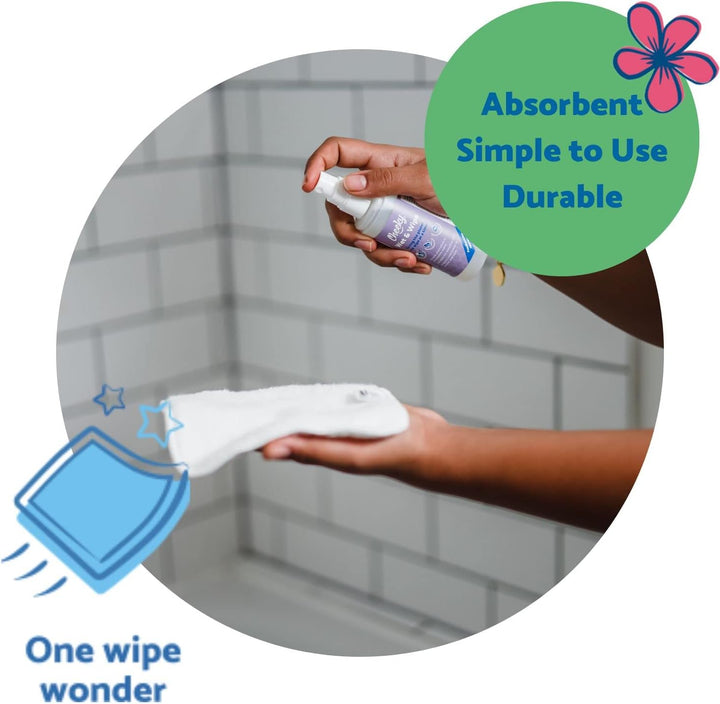 - Organic Premium White Heavyweight Cotton 25 Pack Baby Wipes - 15X15Cm Reusable Towelling Wipes, Extra Soft & Perfect for Cleansing Baby'S Hands and Face | Eco Friendly