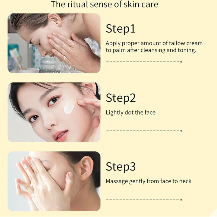 2Pcs Belano Tallow Glow Balm,Belano Tallow Barrier Reconstruction Balm,With Colloidal Oatmeal Organics Tallow,Deep Nourishment to Support Skin'S Natural Barrier