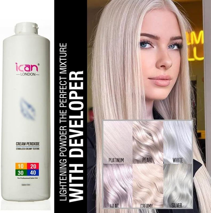 Dust Free Rapid Blue Powder Bleach Hair Lightener 500Gram