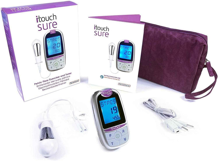 Itouch Sure - Pelvic Floor Exerciser for Strengthening and Toning. Aids in the Treatment of Incontinence and Bladder Leaks, Silver