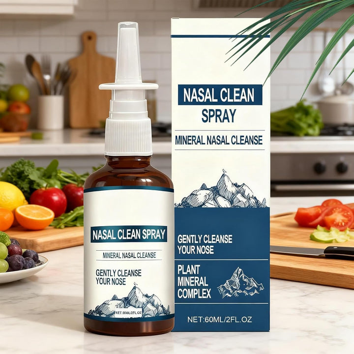 Nasal Cleansing Spray, with Hydrating and Soothing, 3.6X11.7Cm, Congestion Relief Spray, Cleansing Nasal Solution, Supports Healthy Breathing, for Men, Adults, Home, Travel