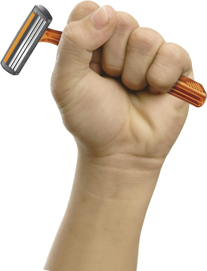 3 Sensitive, Men'S Disposable Razors, Fixed Head Triple Blade for a Close Shave, Bundle of 4 Packs of 4