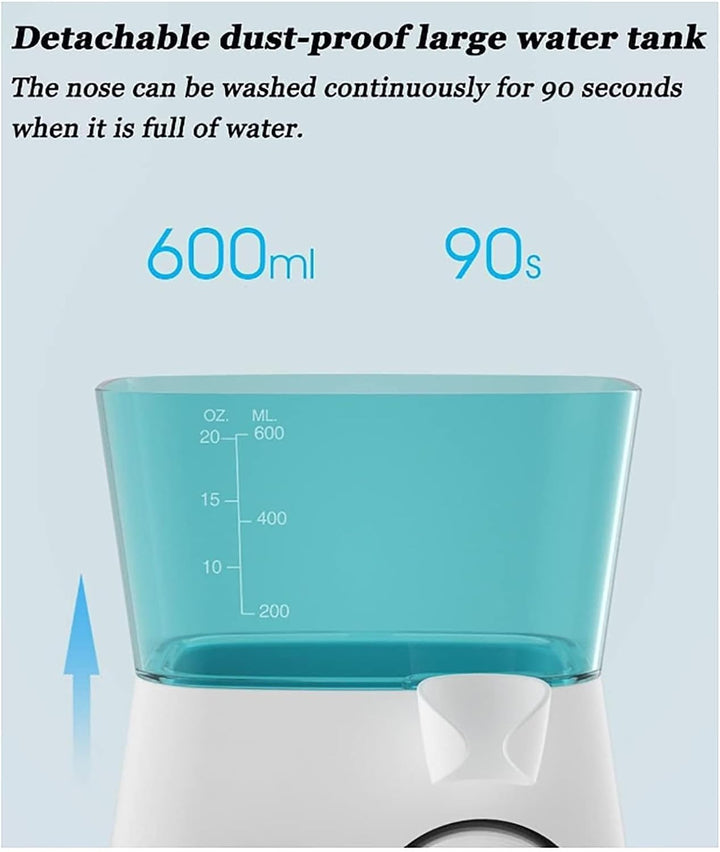 Nasal Wash Electric Neti Pot System for Sinus Relief - Pulsating Sinus Irrigation for Stuffy Nose & Allergy Relief - Nasal Rinse System