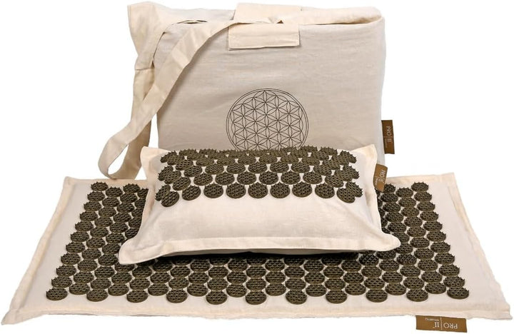 Eco Natural Acupressure Mat and Pillow Set Stunning Quality