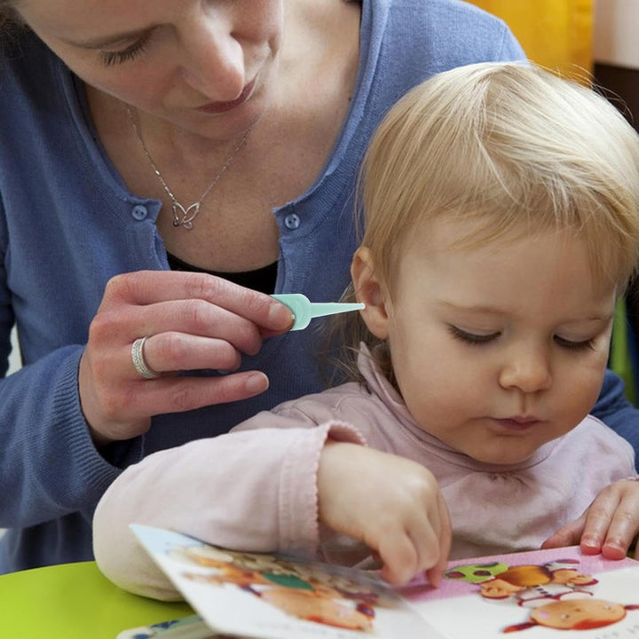Kid Booger Picker - Safe and Effective Round-Head Booger Plier | Safe Nose Cleaning Tweezers with Transparent, Nose and Navel Tweezers
