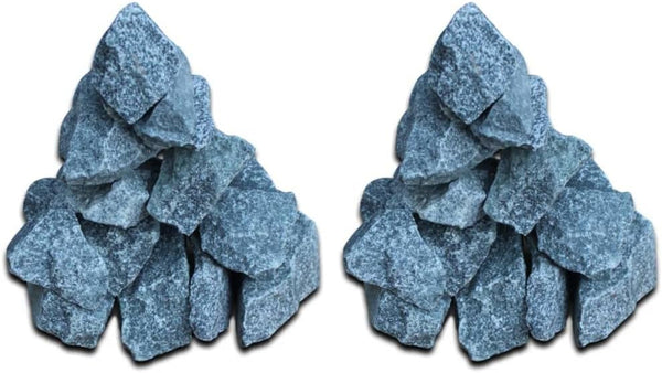 Sauna Stones 30Kg - High Heat Capacity Sauna Heating Rocks Suitable for Large Private & Commercial Sauna Rooms