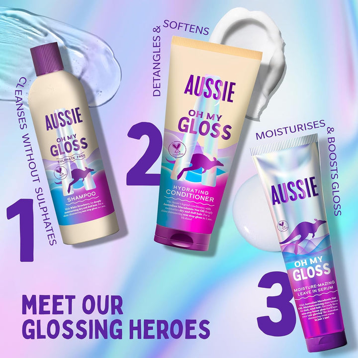 Oh My Gloss Glossing Hair Mask 500Ml, Moisturises and Deeply Nourishes Dry and Dull Hair, Restores Your Natural Gloss, Infused with Australian Macadamia Nut Oil, Vegan and Cruelty-Free