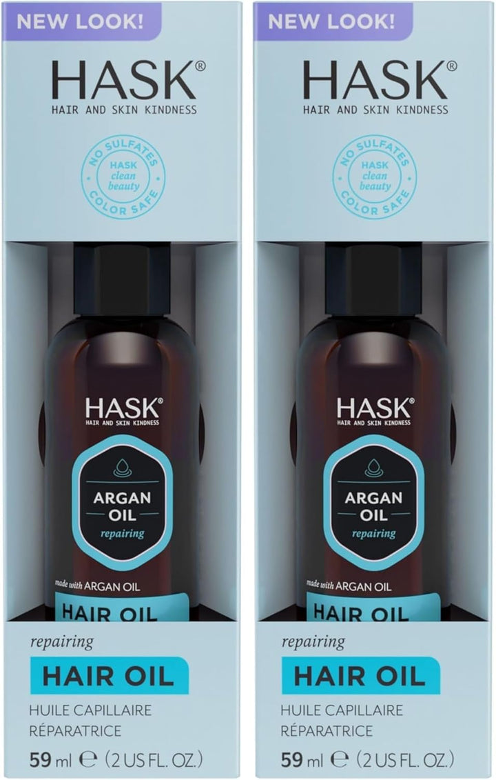 Argan Oil Shine Oil Vial Repairing for All Hair Types, Colour Safe, Gluten Free, Sulfate Free, Paraben Free - 1 18Ml Vial