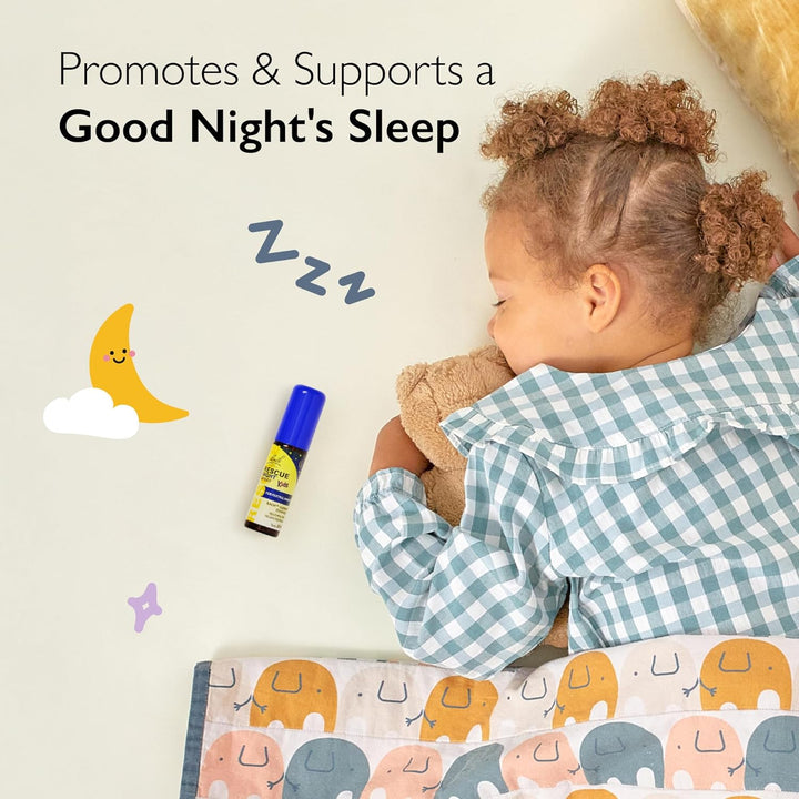 Kids Calm Nights Spray, Flower Essences, to Support Your Child and Promote a Calming Bedtime Routine, Alcohol Free, Spray onto Your Tongue