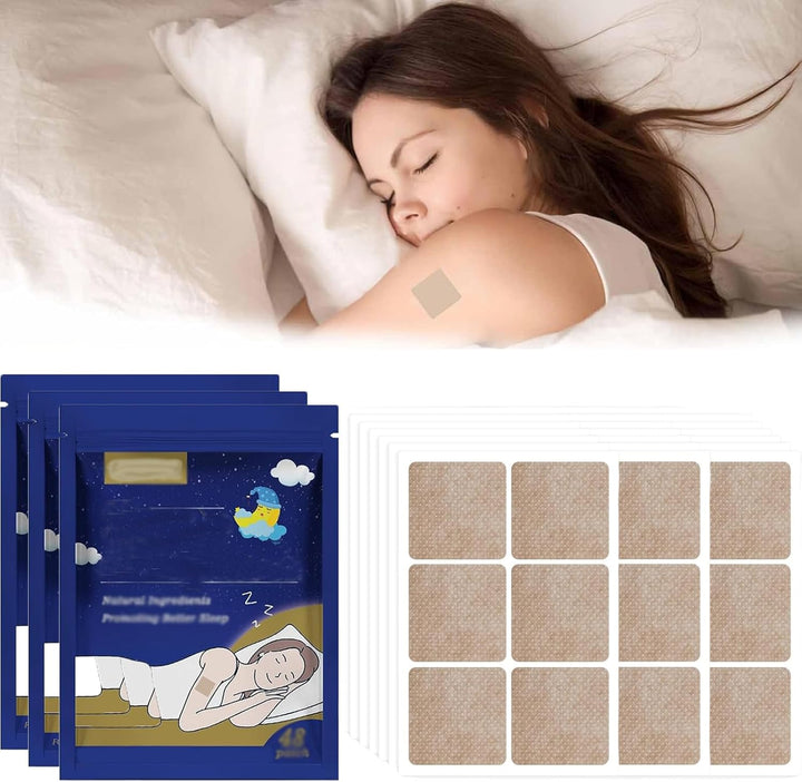 Sleep Patches for Adults, Sleep Aid, 144 Pcs Natural Deep Sleep Patches, Help Sleep Adults, Insomnia Relief, Quick Relaxation Improve Sleep Quality Sleep Patches