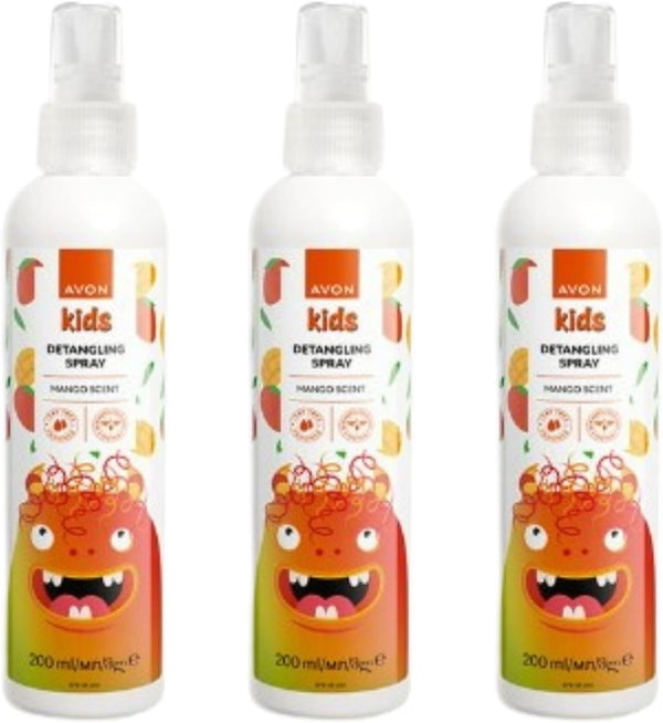 3 X  Naturals Kids Hair Tamer/Detangling Spray X 200Ml