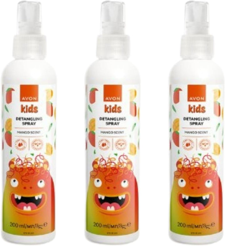 3 X  Naturals Kids Hair Tamer/Detangling Spray X 200Ml