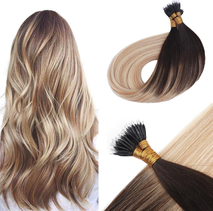 1000 Nano Rings - 3Mm Silicone Lined Hair Extension Beads - Dark Brown