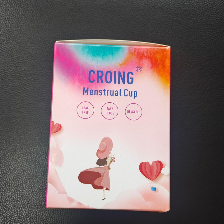 Reusable 2 Pcs Menstrual Cups with 1 Pc Silicone Cup and 1 Pc Storage Bag, Period Cup